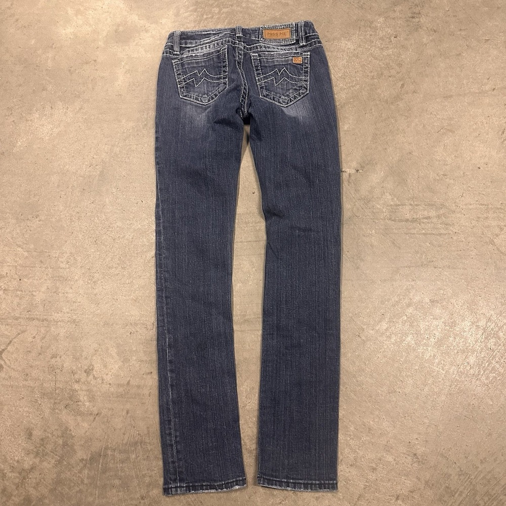 Miss Me Jeans Womens 27 Blue Denim Sunny Skinny Low Rise Medium Wash Y2K